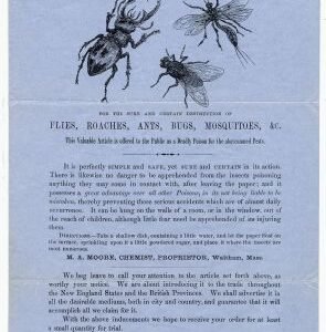 US 1850 Advertising Cover for German Fly Paper with Scott  7