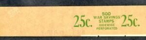 US WS12 - WS13 War Savings Stamp F - VF NH