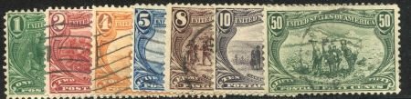 INV-09582itExt_27201e46-840a-4e6d-8e47-f3d4f5b7a445 US 285 - 291 Early Commemoratives F - VF Used Lt Cancels cv $347.25