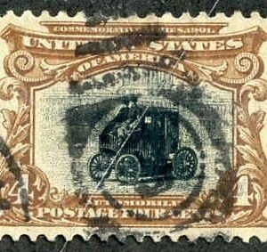 US 296 Early Commemoratives VF Used cv $19