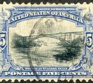 US 297 Early Commemoratives VF Used Nibbed Perfs cv $18