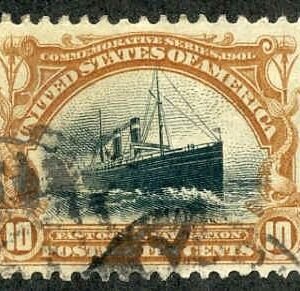 US 299 Early Commemoratives VF - XF Used Large Margins cv $32.50++