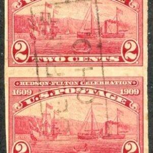 US 373 Early Commemoratives F - VF Vert Imperf Pair cv $55