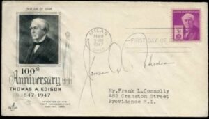 US 945 Autographed Cover signed by James Rhodes Mayor of Columbus