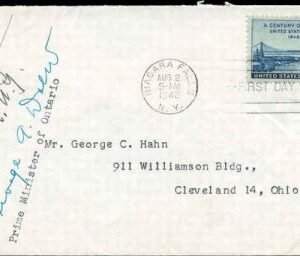 US 961 Autographed Cover, PM Drew, Lt. Gov. Hanley