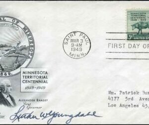 US 981 Autographed Cover, Gov. Youngdahl of MN