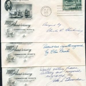 US 1021 Autographed Covers, Set of 3, Designers, Engravers