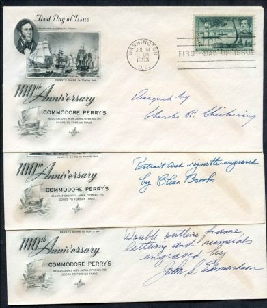 INV-09737itExt_2841c60f-7c4d-4d63-80bc-75c9e2db41d1 US 1021 Autographed Covers, Set of 3, Designers, Engravers