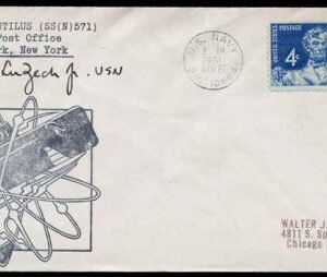 US 1116 Autographed Cover, Navy Vice Admiral Zech Jr.