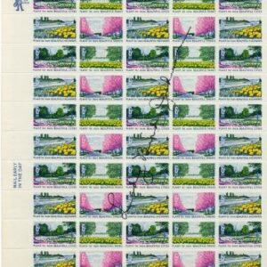 US 1365 - 1368 Autographed Sheet, Lady Bird  Johnson