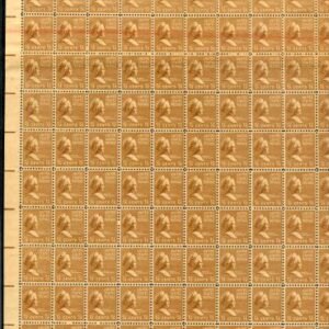 US 805b Error Precancel Sheet