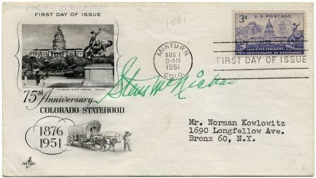 INV-09807itExt_43cffafa-5272-4df3-8c0a-4fa7fe6dd9e0 US 1001 Autographed Cover Gov. McNichols of Colorado