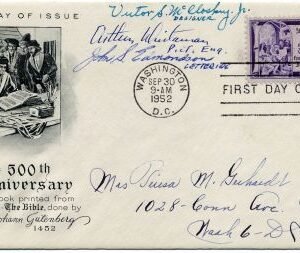 US 1014 Atographed Cover, designers and engravers