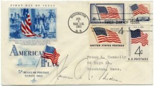 US 1208 Autographed Cover, Gov. James Rhodes of Ohio
