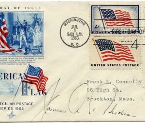 US 1208 Autographed Cover, Gov. James Rhodes of Ohio