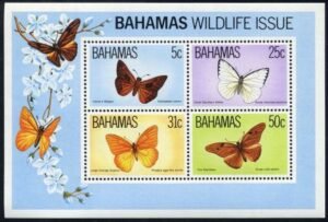 Bahamas 542 NH S/S Butterflies