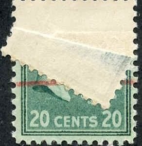 US 825 Error Paper Splice Doubled Paper