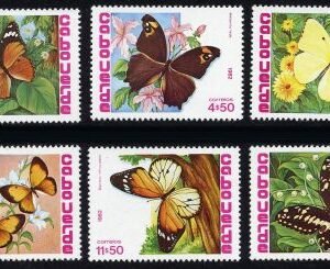 Cape Verde 457 - 462 NH Butterflies