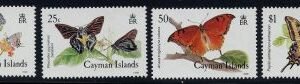 Cayman Is. 590 - 593 NH Butterflies