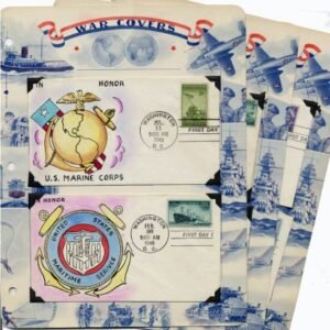 US 929, 934, 935, 936, 939 & 940 FDC's Mae Weigand Hand Painted