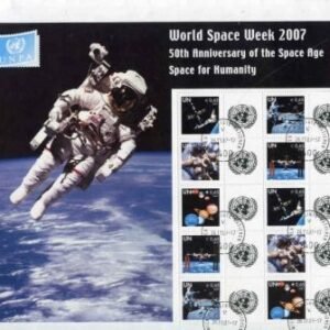 UN Personalized Sheets S21 Vienna 404-08 World Space Week