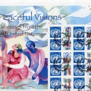 UN Personalized Sheets S19 Peaceful Visions NY 931 Full Sheet  canceled