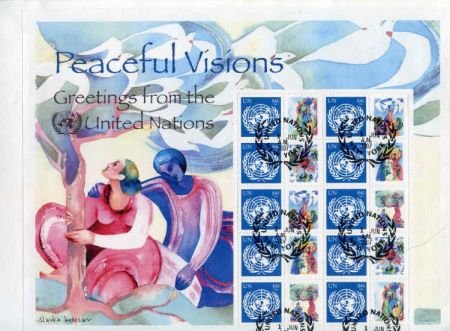 INV-10128itExt_5ddb93ca-a2f6-459a-8de9-44552378eada UN Personalized Sheets S19 Peaceful Visions NY 931 Full Sheet canceled
