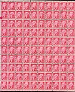 US 1033 Error Full sheet with 3/8" "Blob" over position 11