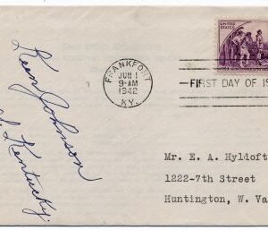 US 904 FDC Signed by Gov. of Kentucky, Keen Johnson