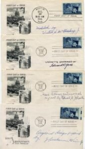 US 938 FDC Set of 4 Signed by Designers and Engravers
