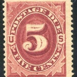 US J25 Postage Dues F - VF NH Minor Gum Crease