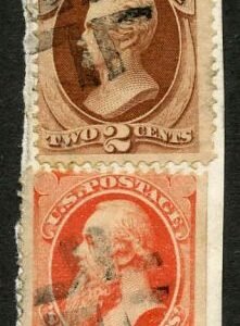 US 146 - 149 Bank Notes Ave - F Sound On Piece - Nice Cross Fancy Cancel cv $120++