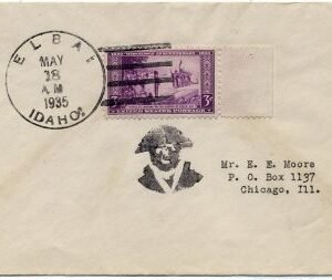 US Idaho, Elba 739 Fancy Cancel Cover, Napoleon, Vice President stamp
