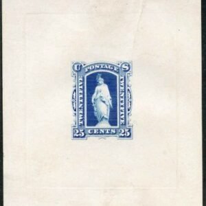US PR9E2a Blue Die Proof Essay on India