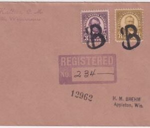 US Wisconsin, Bonduel 555, 558, 560 Fancy cancel Cover