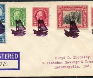 US Kentucky, Boat 552, 554, 557, 648, 651 Fancy Cancel Cover, Boat