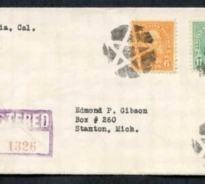 US California, Monrovia 563, 638 Fancy cancel Cover, Star
