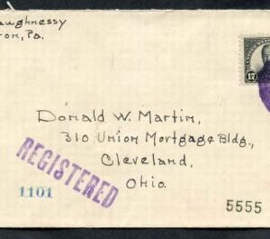 US Pennsylvania, Sharon 623 Fancy Cancel Cover, Freemason