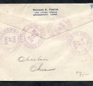 US Ohio, Oberlin 566, 634 Fancy Cancel Cover