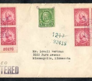 US Minnesota, Minneapolis 632, 689 Fancy cancel Cover