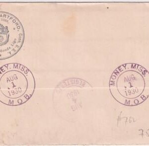 US Mississippi, Money 633, 642-643 Fancy Cancel Cover