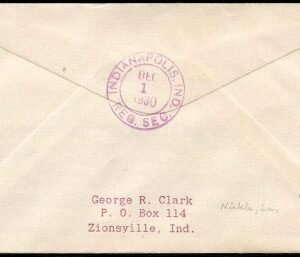US Indiana, Indianpolis 632, 634, 636, 642 Fancy Cancel Cover, 5c in Circle