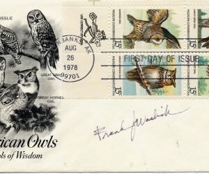 US 1760 - 1763 Owls, FDC Signed by Designer