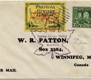 Canada 1928 VF First Flight Cover CL43 Flight