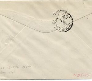 Canada 1928 VF First Flight Cover CL43 Flight