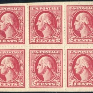US 532 Washington / Franklin Ave - VF Semi-Official Wilson Roulette Block of 6 cv $382.50 as normal singles