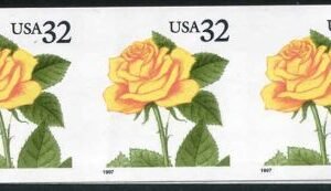 US 3054a Error VF NH Imperf Strip of 3 Minor Wrinkle