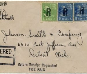 US Massachusetts, South Walpole 804, 810, 815 Fancy Cancel Cover