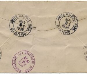 US Massachusetts, South Walpole 804, 810, 815 Fancy Cancel Cover