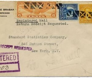 US California, Palm Springs 632, 637, 642, C19 Fancy Cancel Cover